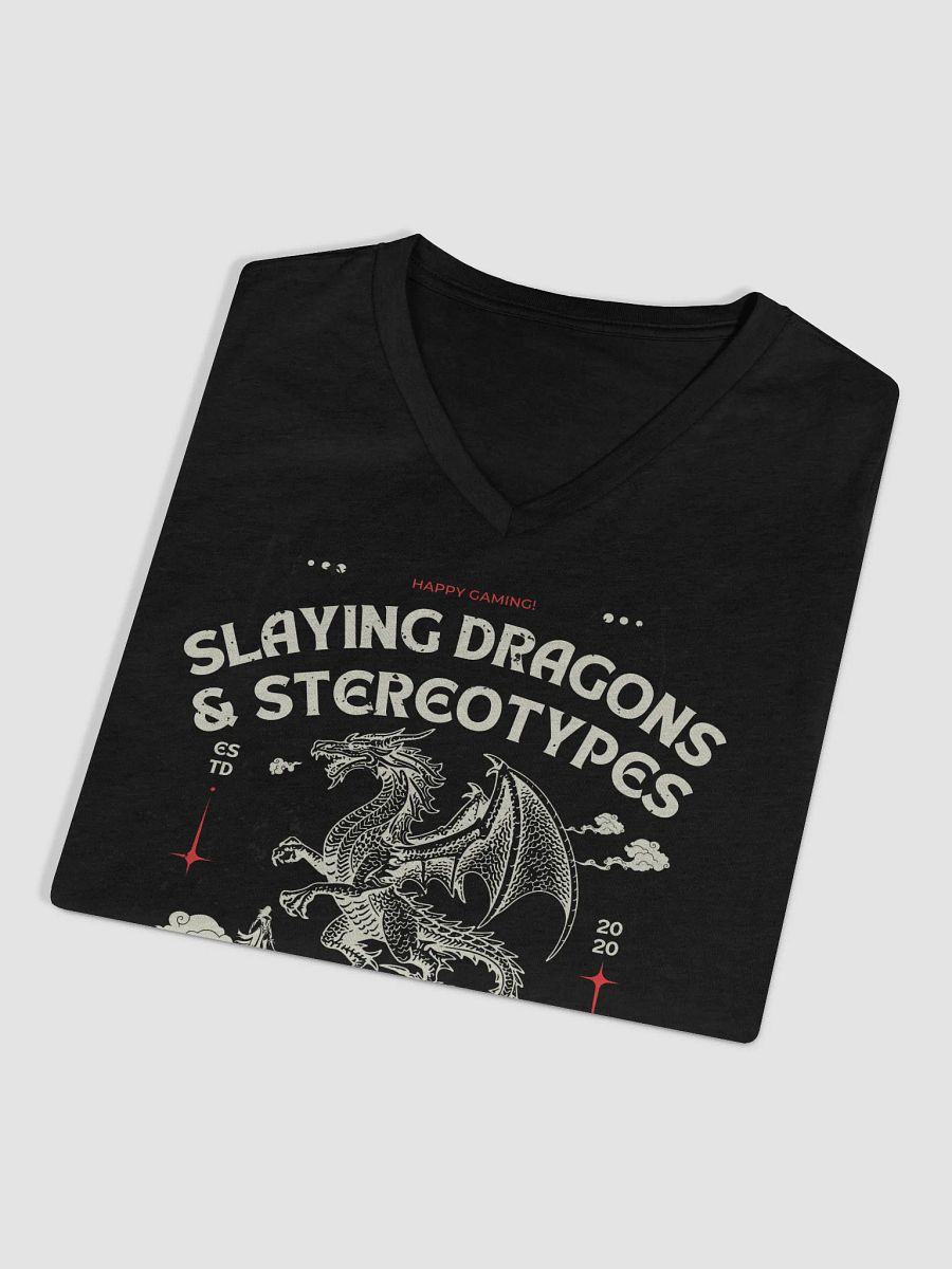 Dragon Slayer Girl Gamer V-Neck Tee product image (11)