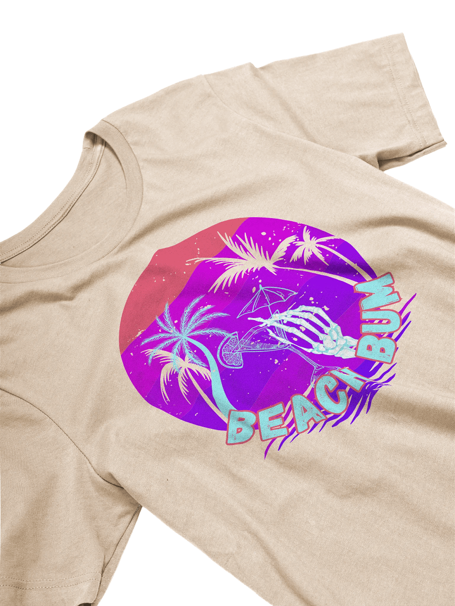 Beach Bum Skeleton Sunset T-Shirt product image (5)