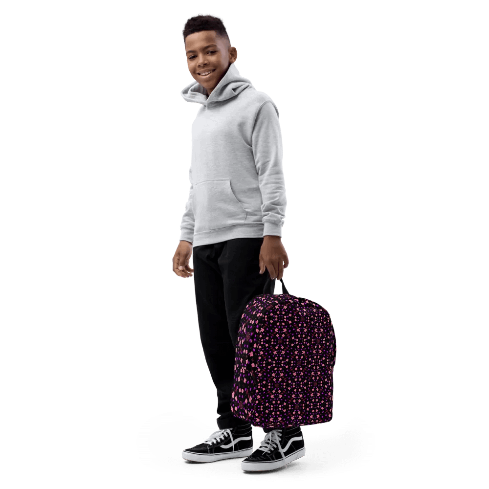 Hearts and Flowers Dark backpack product image (8)