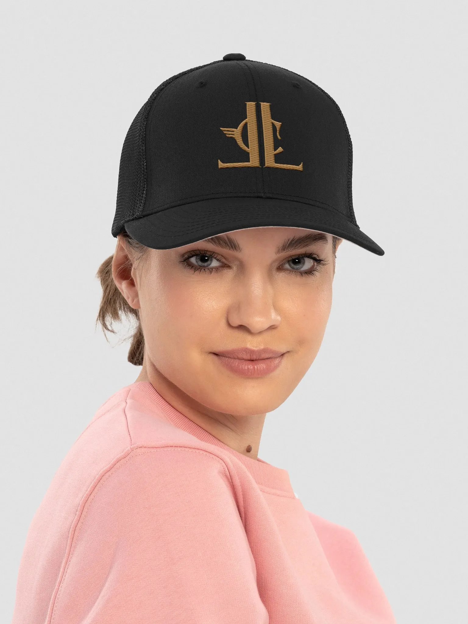 Legacy Co Official - Gold Logo Flexfit Mesh Back Trucker Hat product image (21)