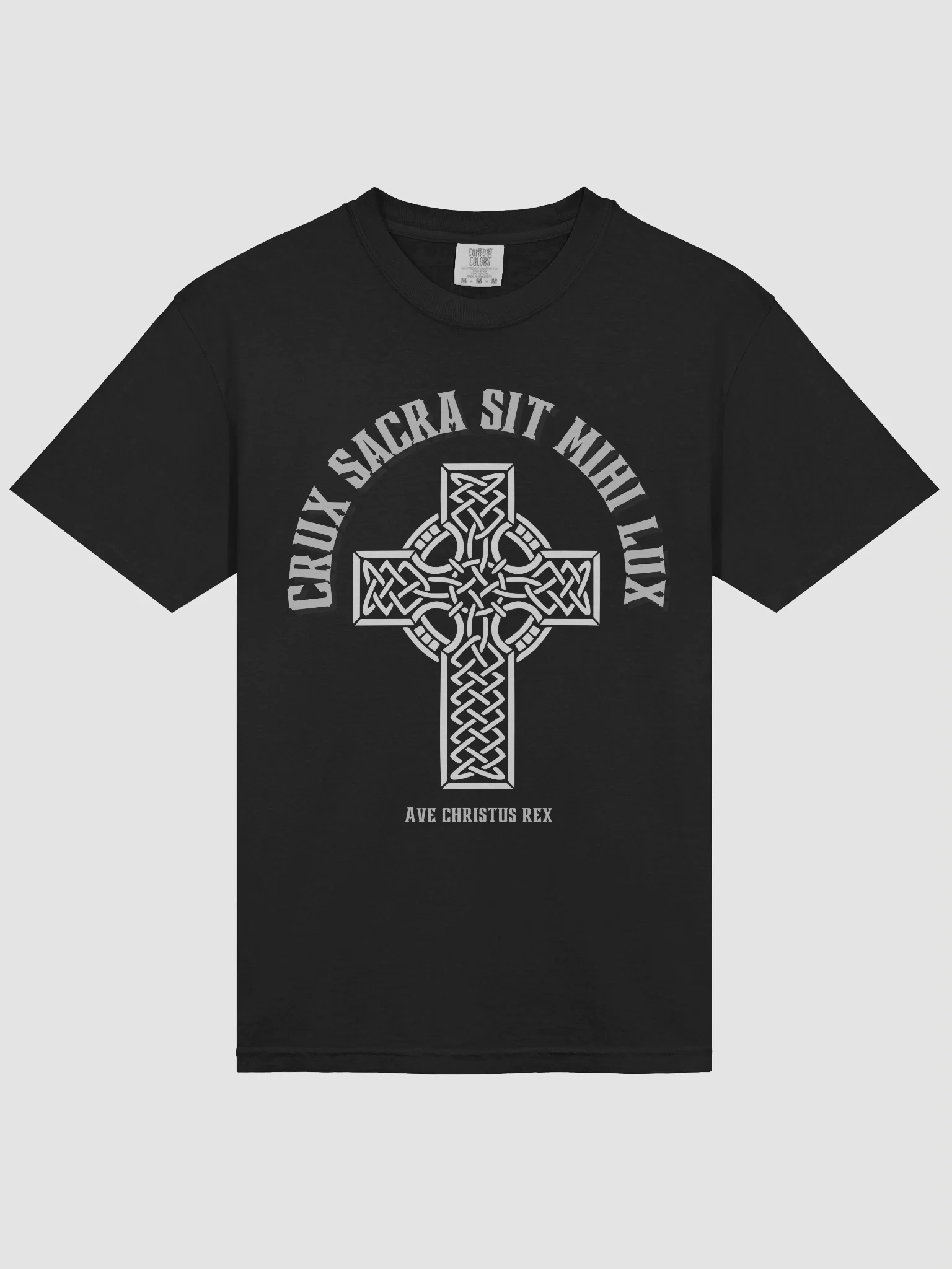 crux sacra sit mihi lux Heavy Tee product image (14)