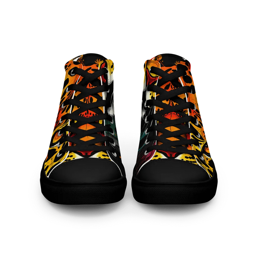 women's retro leopard canvas high tops product image (3)