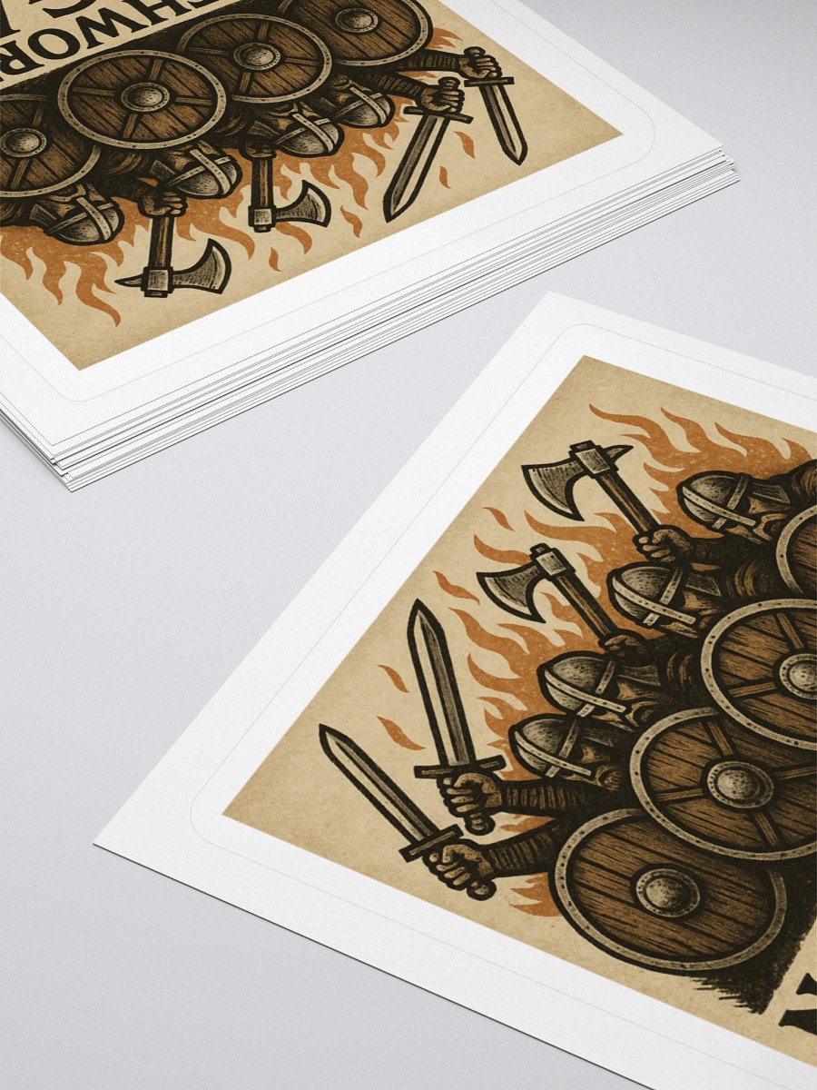 Northworthy Sagas Axe and Sword Shield wall Sticker product image (12)