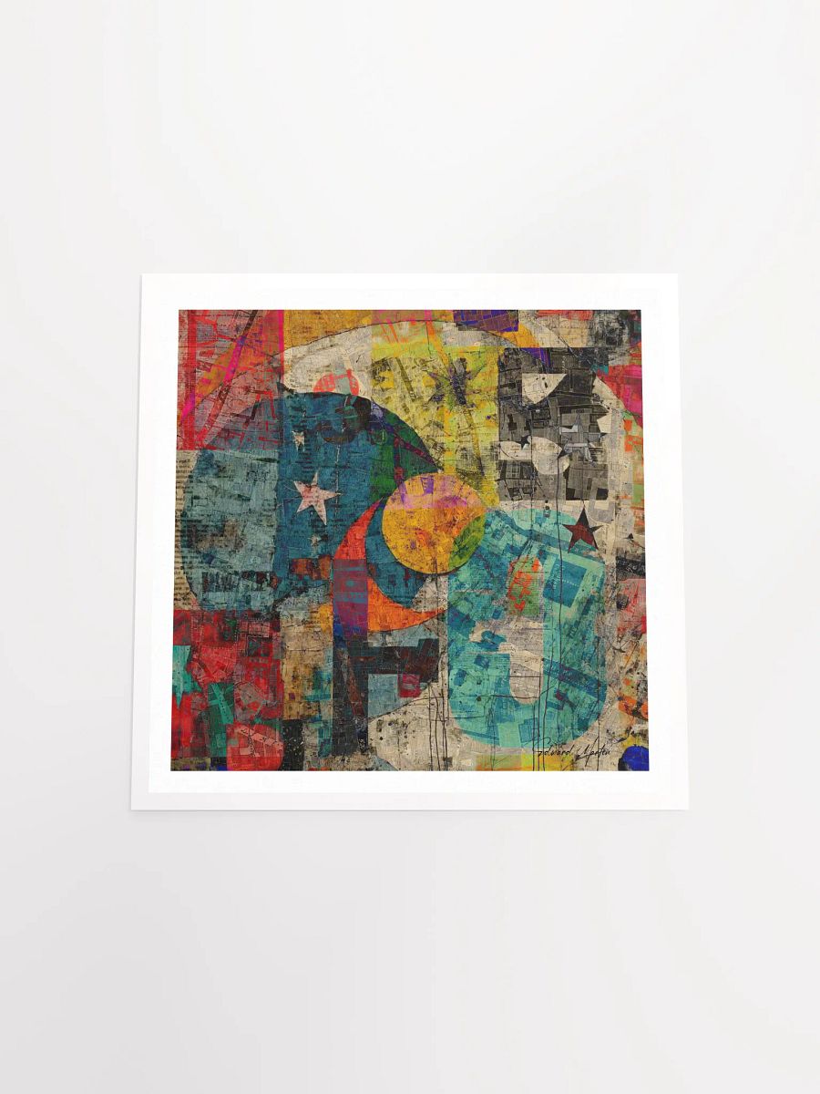 'Cosmic Fusion' by Edward Martin: Mixed media Collage Print product image (5)