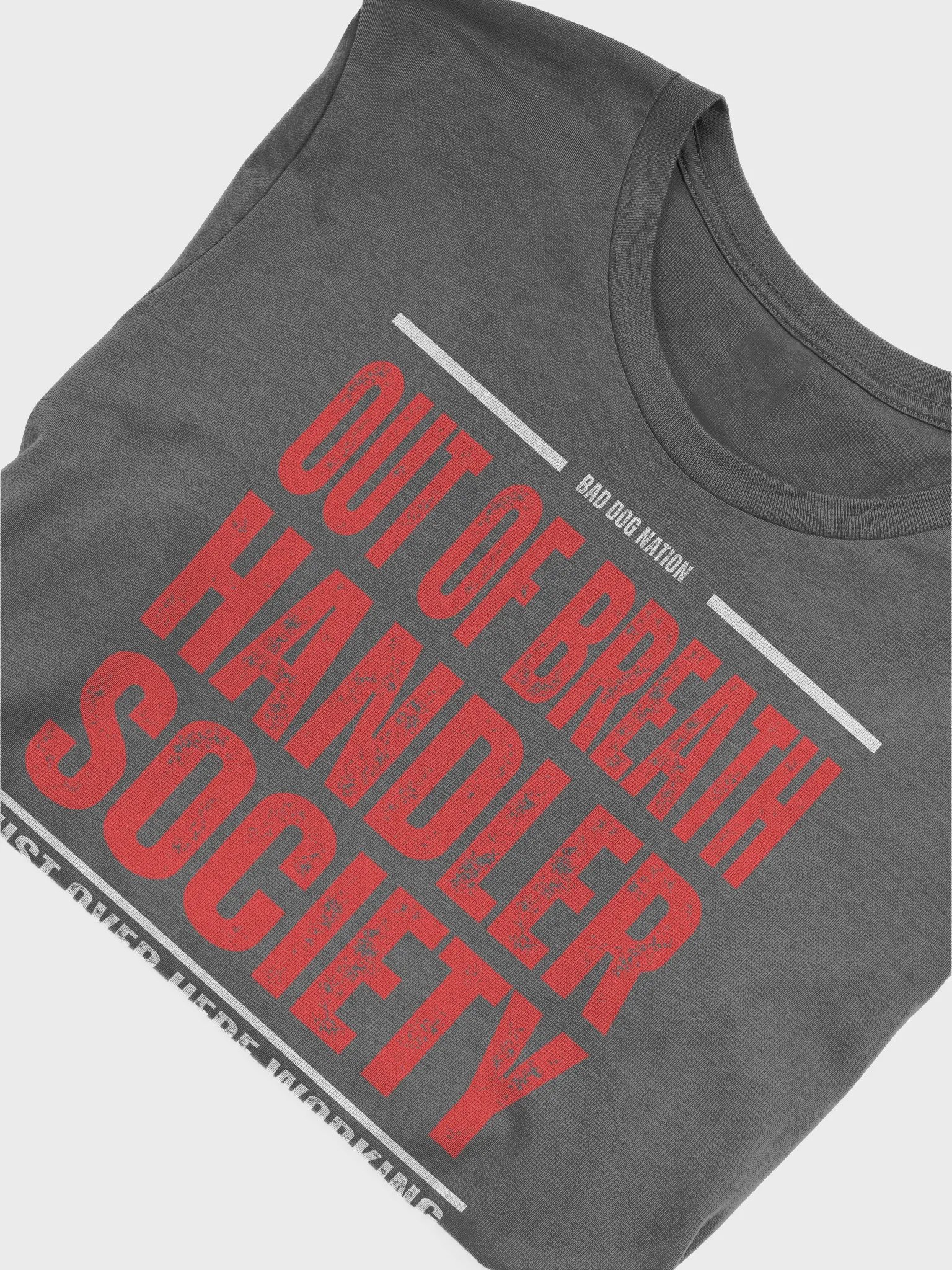 Out of Breath Handler Society - Premium Unisex Adult T-shirt product image (3)