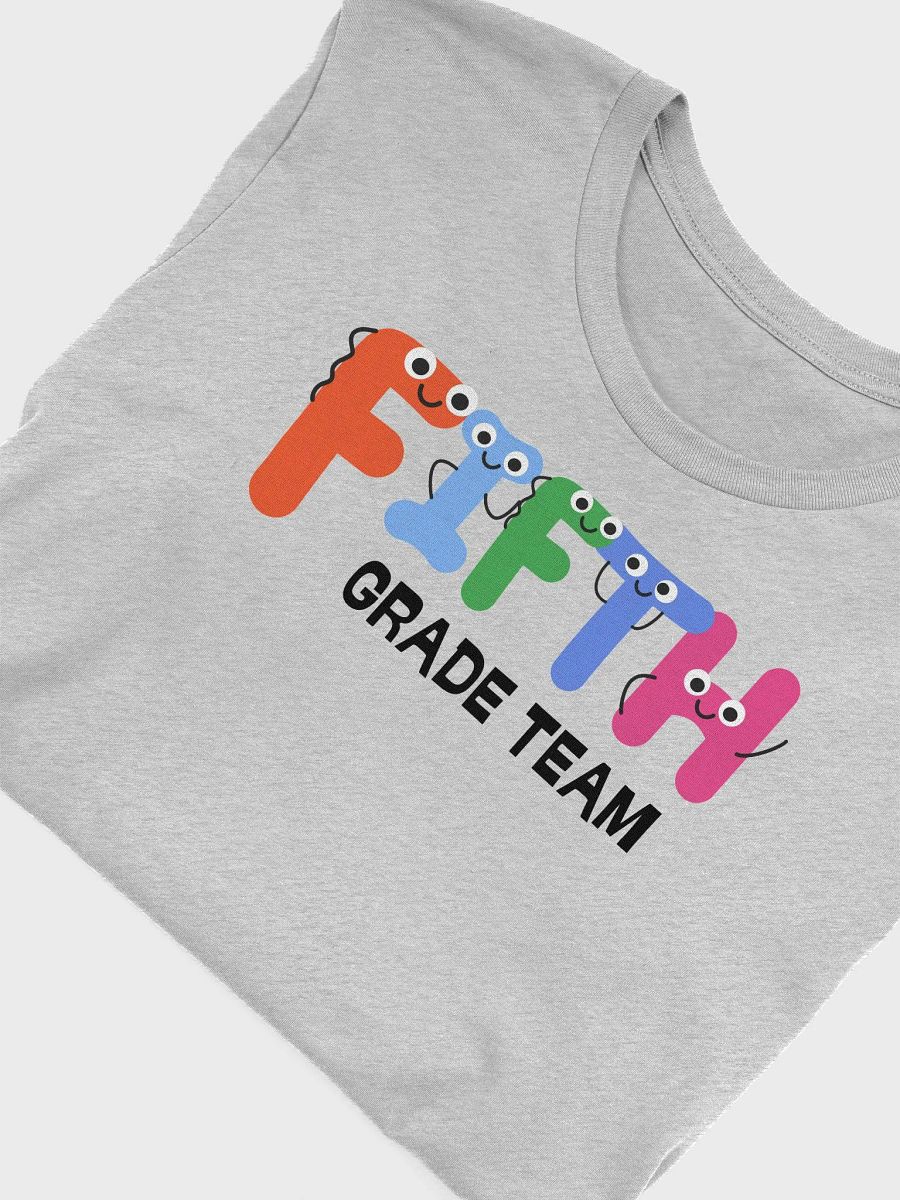 FIFTH GRADE TEAM Cute Letter Characters T-Shirt product image (1)