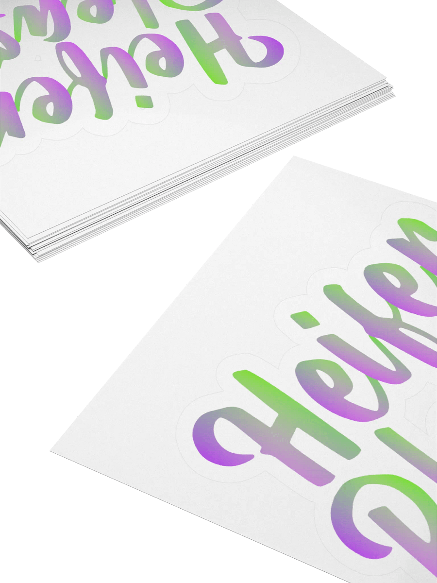Heifer Please! Gradient Kiss Cut Stickers product image (11)