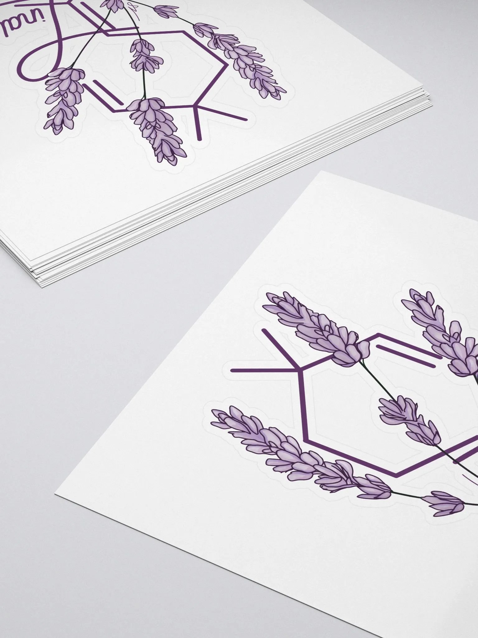 Lavender Linalool Watercolour Sticker product image (4)