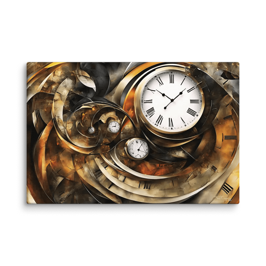 Time Confusion-12 | Canvas Artistic Wall Painting product image (10)