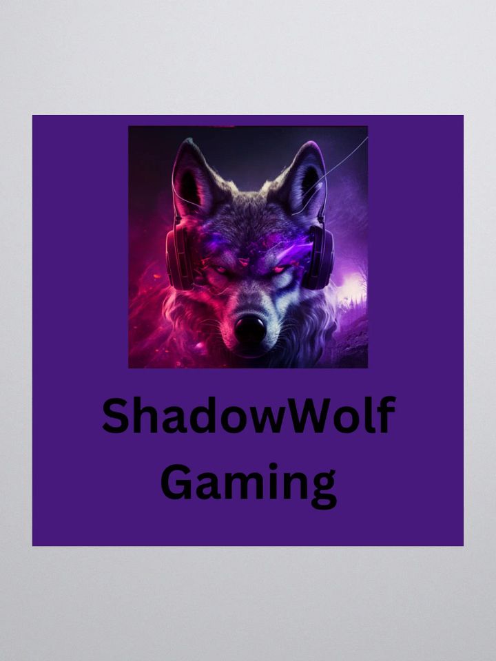 Shadow Wolf Gaming Stickers product image (1)