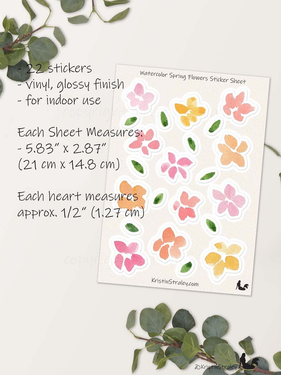 Spring Flowers Sticker Sheet product image (3)