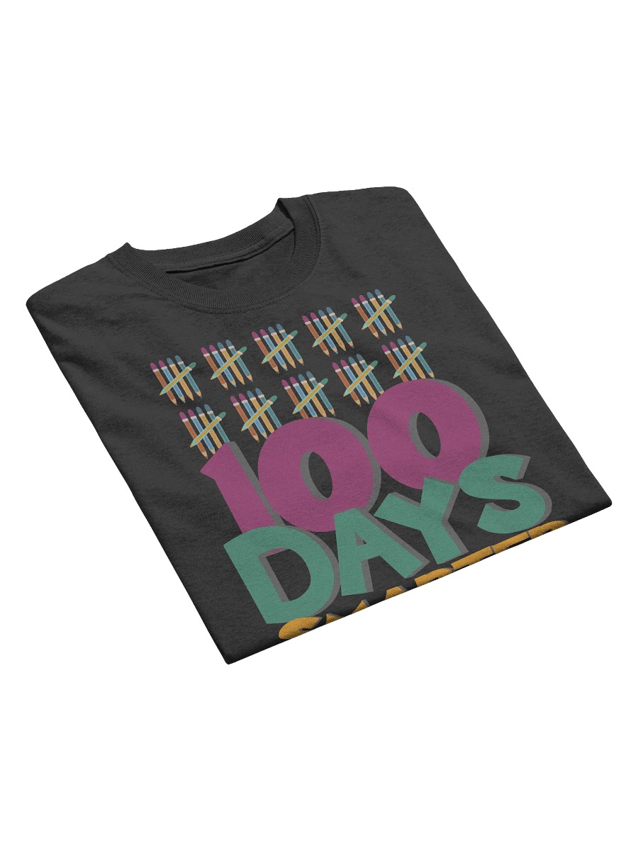100 Days Smarter Pencil Border T-Shirt product image (4)