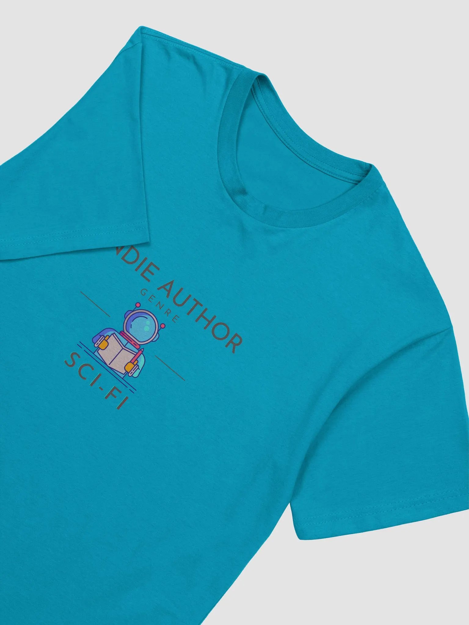 Indie Author Genre Sci-Fi Supersoft turquoise t-shirt product image (4)