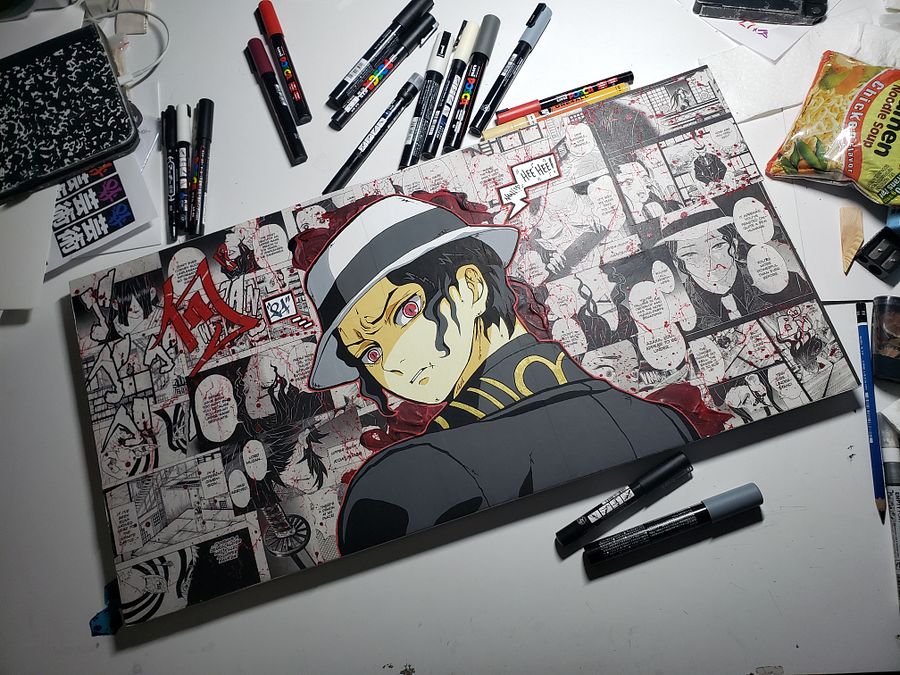 Nani..HEE! ( Wood Panel Canvas Painting ) product image (1)