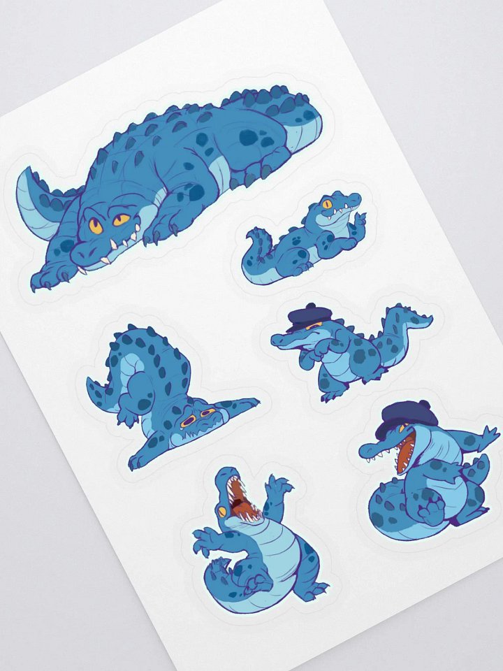 Full gator Sticker Sheet product image (1)