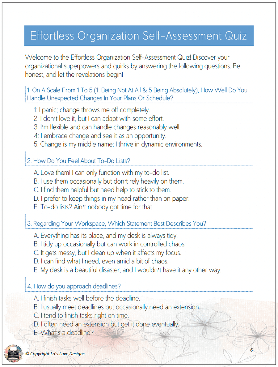 Effortless Organization - Your EBook Guide to Mastering Your Organizational Style product image (2)
