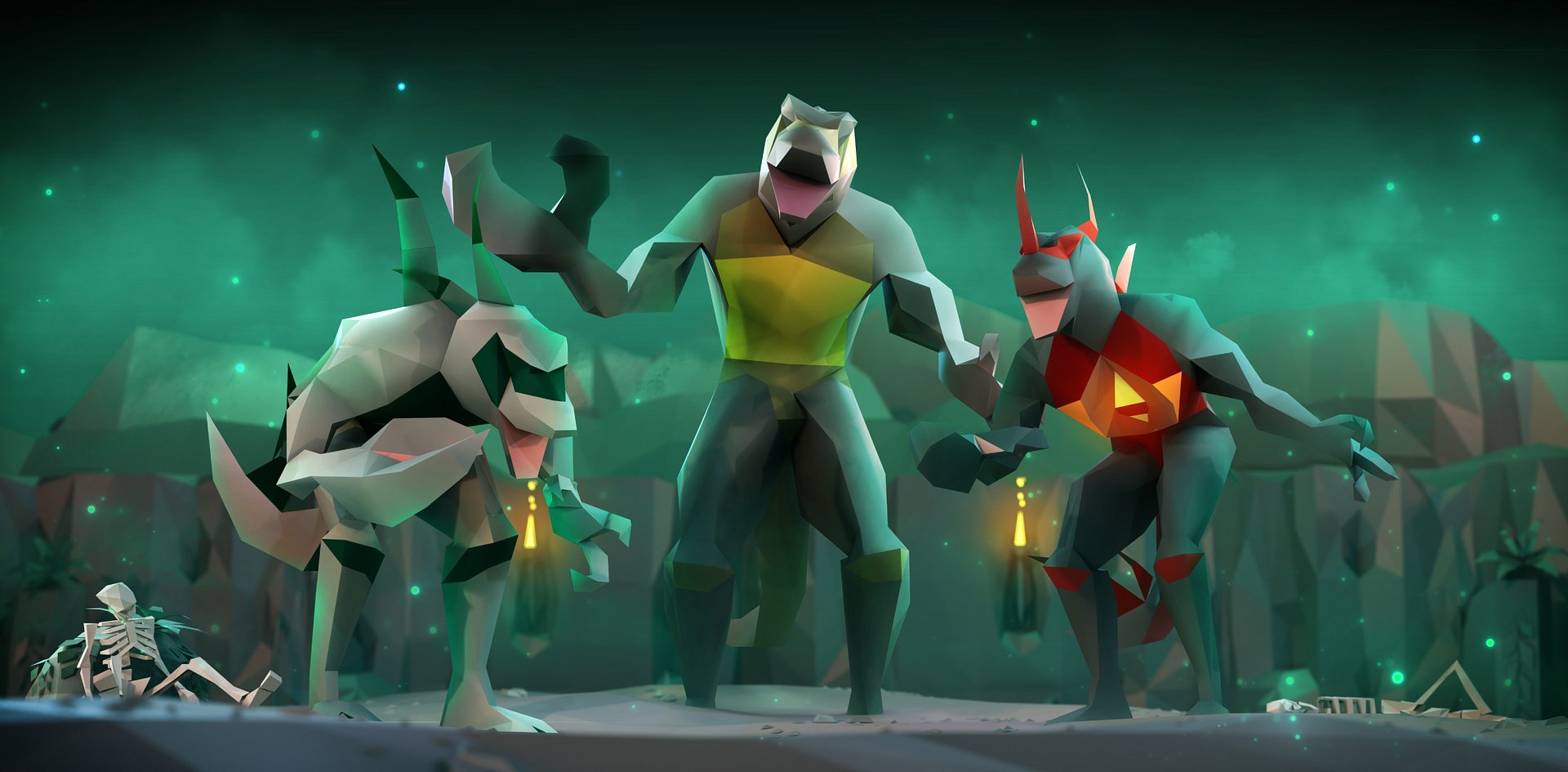 Dagannoth Kings | Large 3D Desk Mat product image (1)
