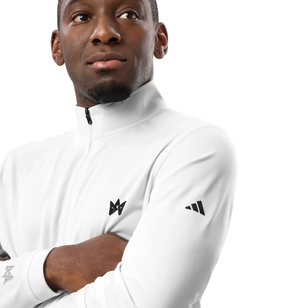 CSG x Adidas Lightweight Quarter-Zip Golf Pullover - (Unisex) White product image (7)