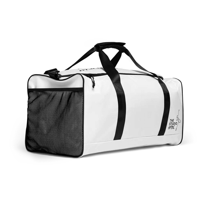 Large Dance Bag | White with Black Logo and Quote product image (2)