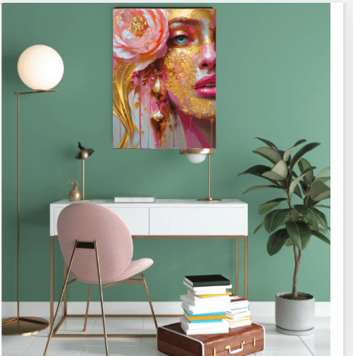 Abstract - Pink & Gold series Wall Art product image (1)