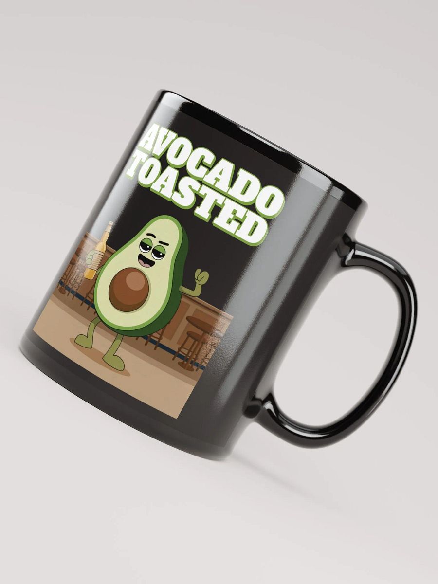 Avocado Toasted Funny Black Mug product image (5)