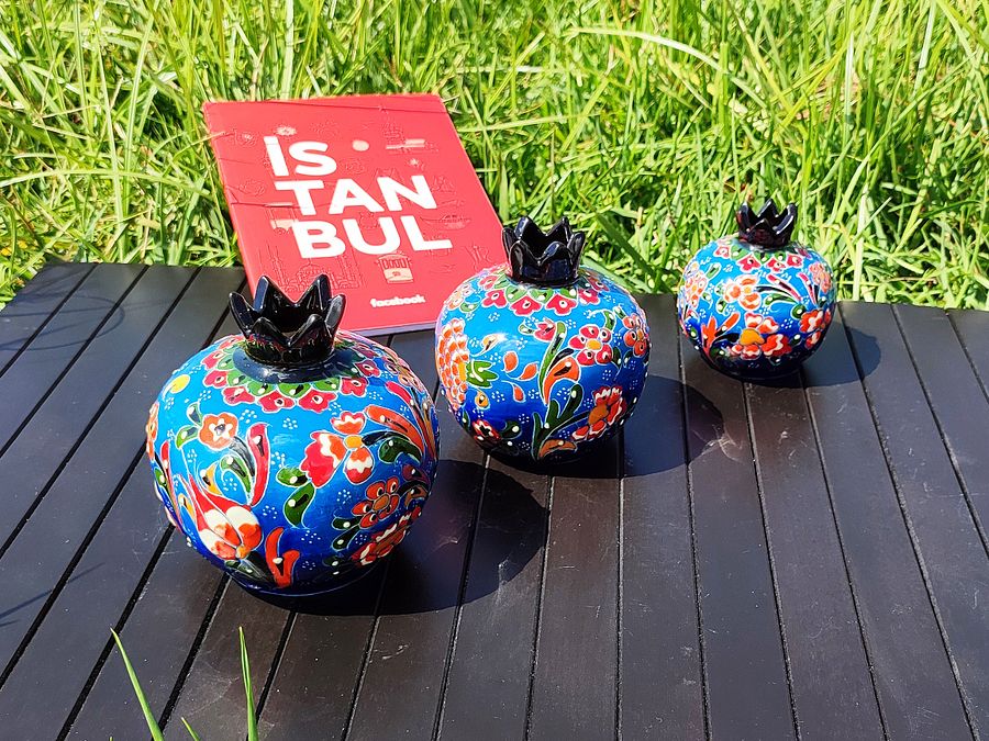 Illuminate Your Space with Handmade Turkish Ceramic Pomegranates! — handmade pottery, handmade ceramic, home decor, handmade gift product image (5)