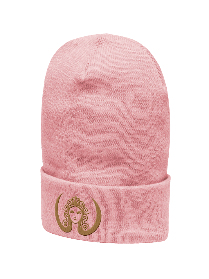 CIRCEMOON Rose Quartz Emblem Beanie - pink and gold product image (2)