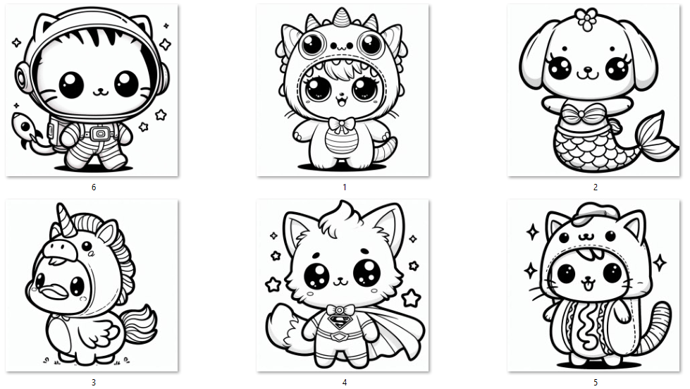 6 Free Coloring Pages! product image (1)