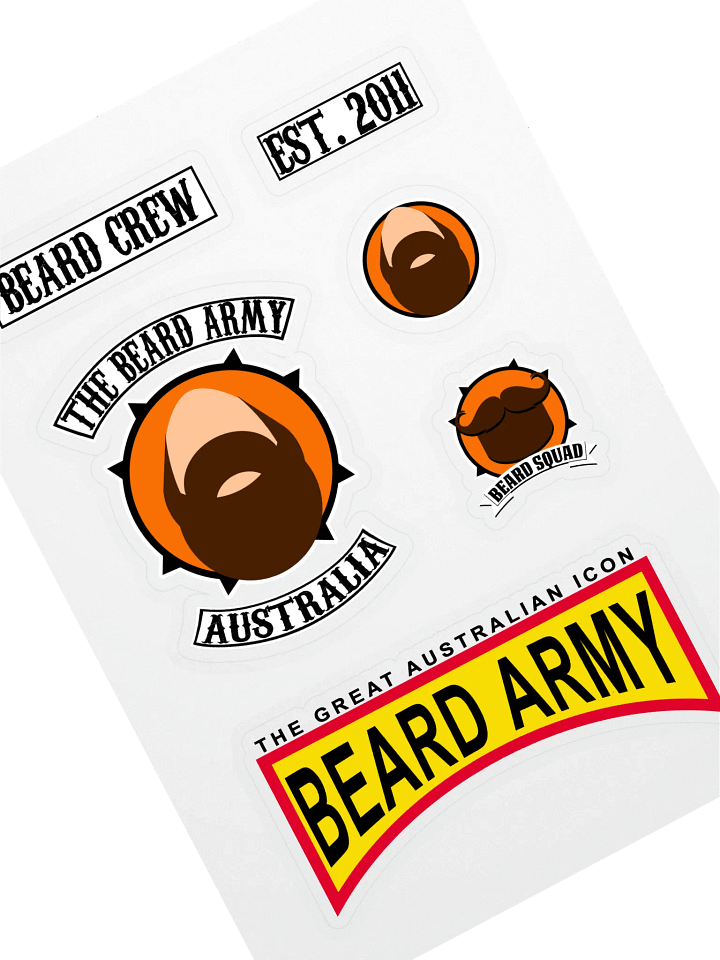 [Sticker Sheet] Beard Army product image (1)