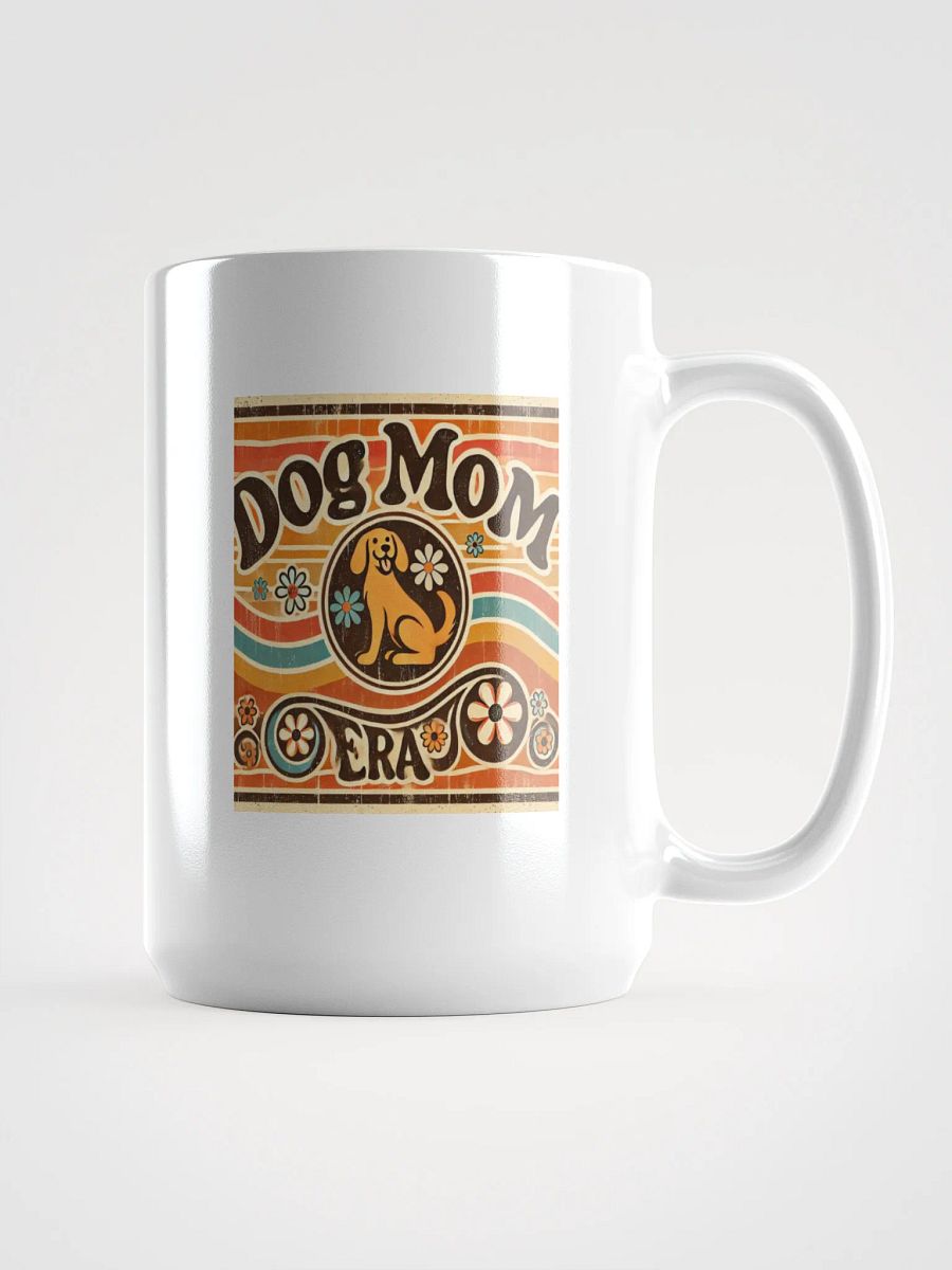 Groovy Dog Mom Era White Glossy Mug product image (1)