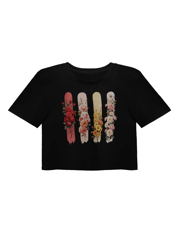 Vintage Birthflowers June Rose Women's Crop Top product image (2)