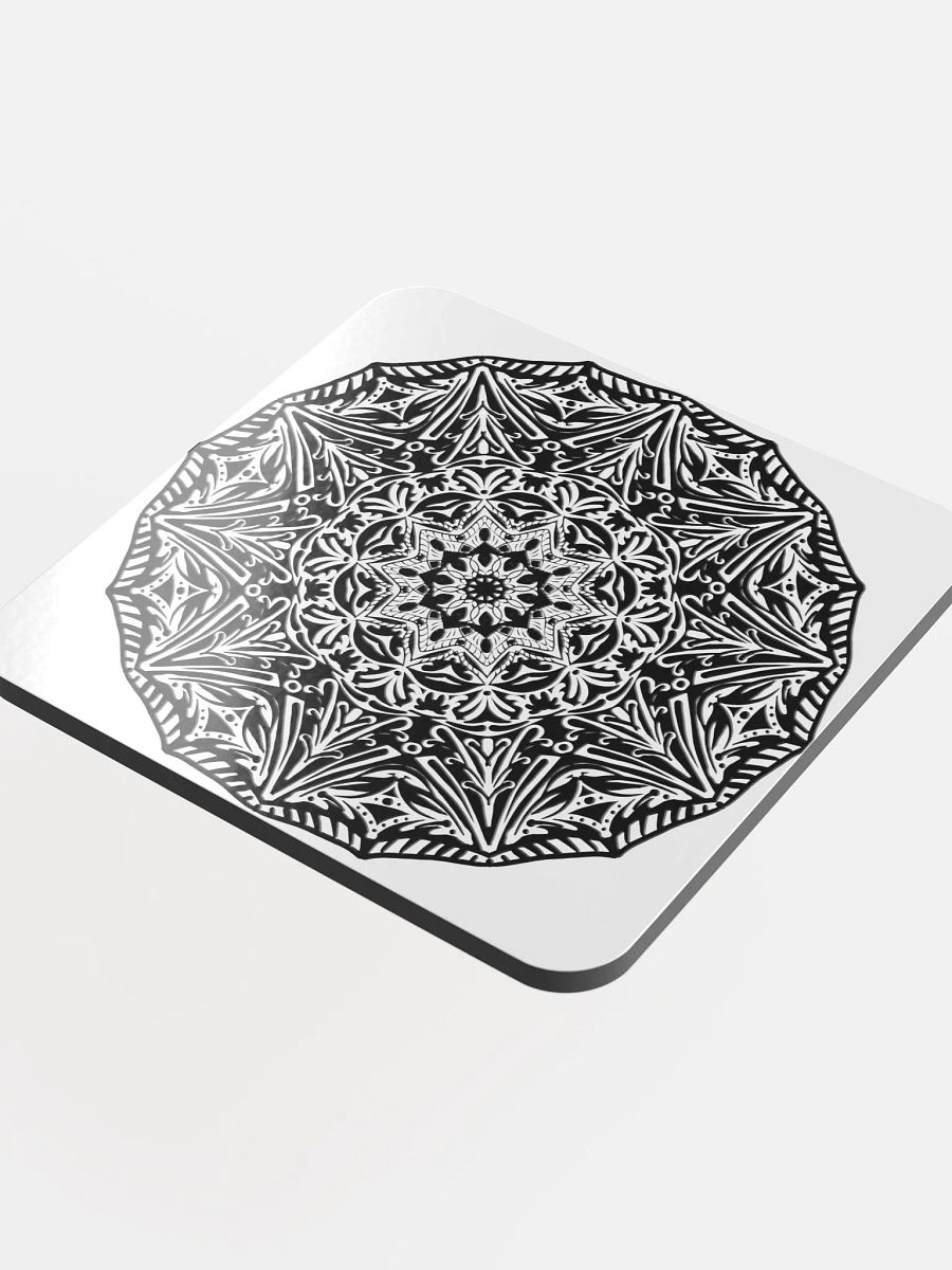 Ornate Zen: Glossed Cork Coaster product image (4)