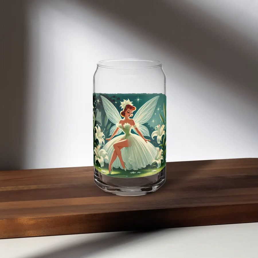 Enchanted Lily Fairy Can-Shaped Glass product image (35)