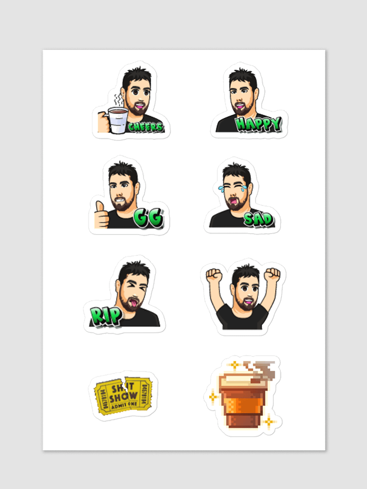 [GodDamnGundy] Kiss Cut Sticker Sheet product image (1)