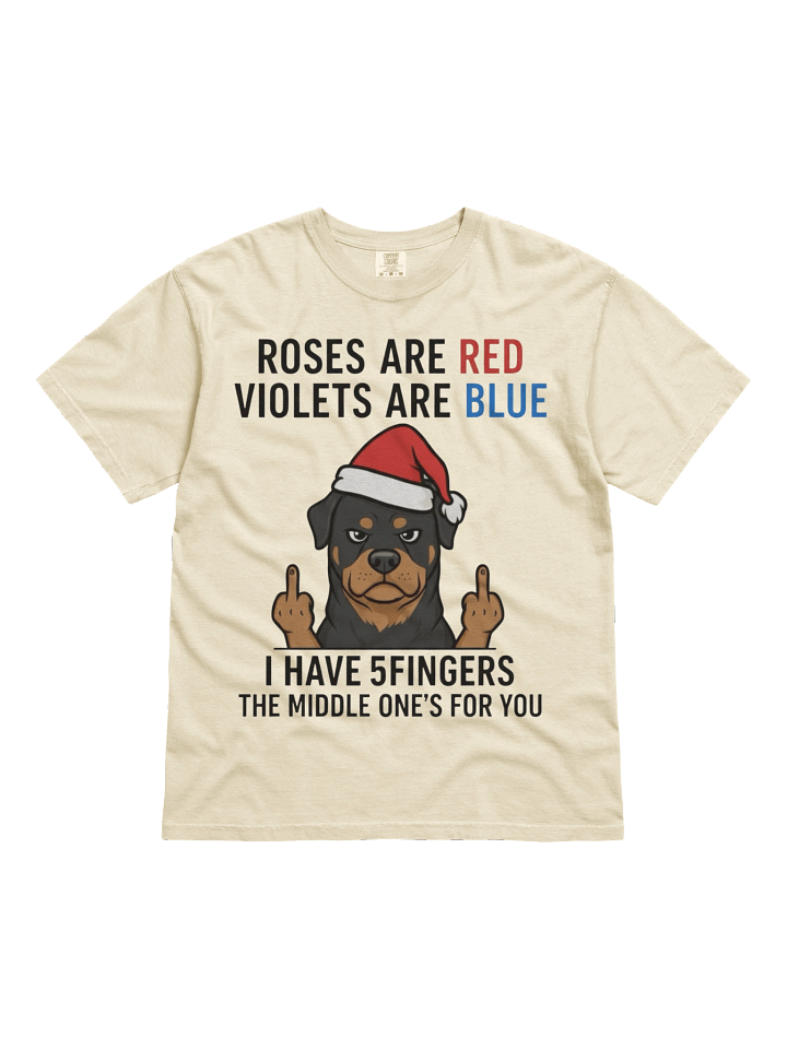 Rottweiler Middle Finger Tee product image (4)