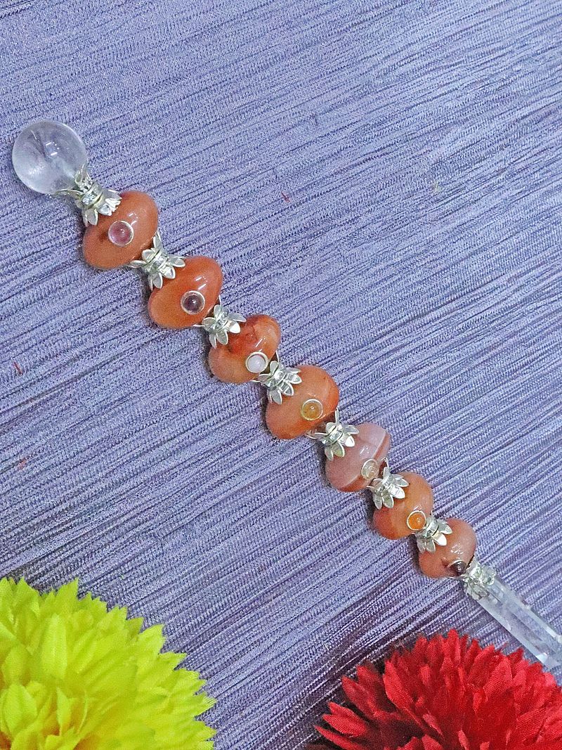 7 Chakra Wand, 7 Chakra Ball Lama Stick, Crystal Lama Stick