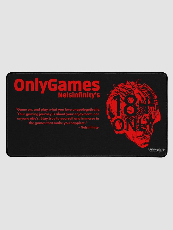 Nels Only Games Desk Mat (Black) product image (1)