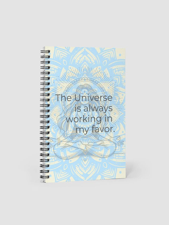 Manifestation Spiral Notebook - Yoga Meditation Design with Empowering Quote product image (1)