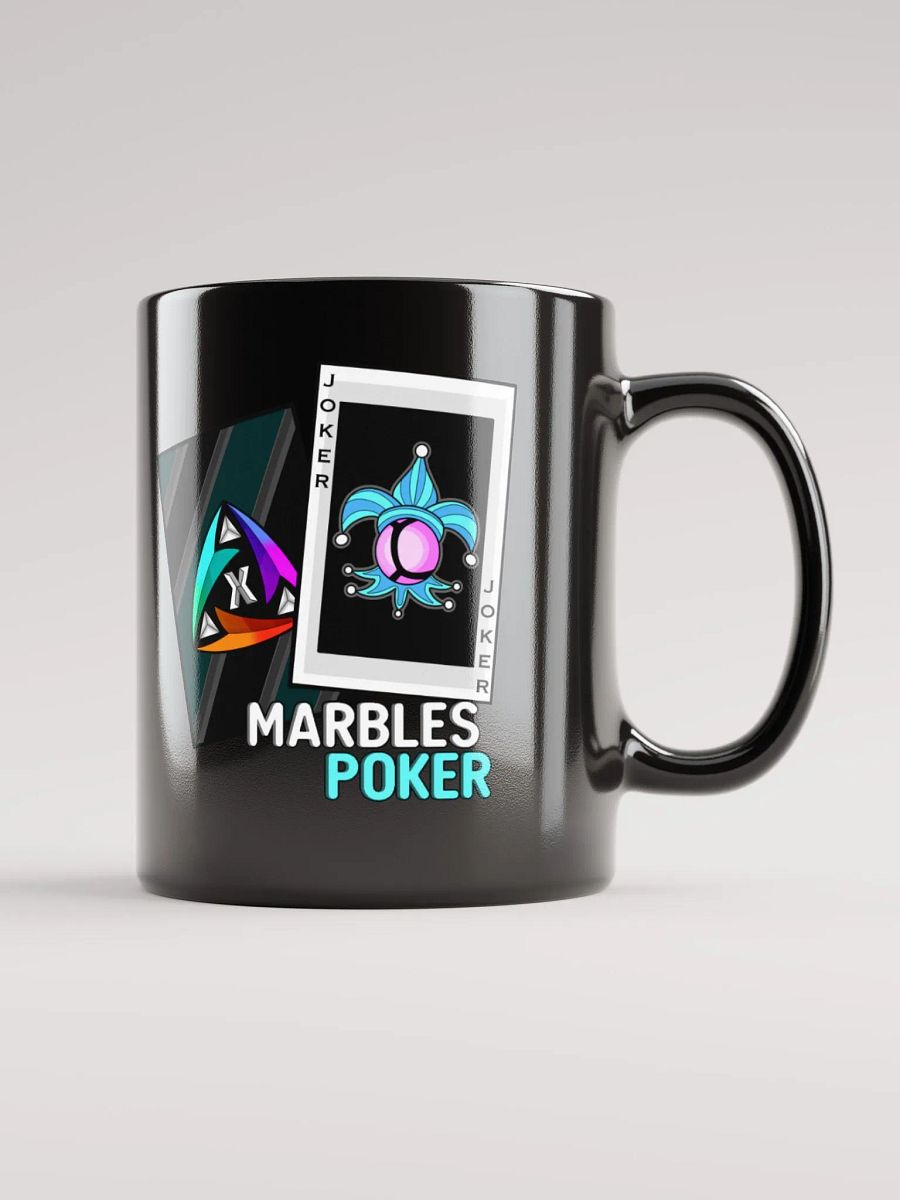 Marbles Poker V2 Black Glossy Mug product image (12)