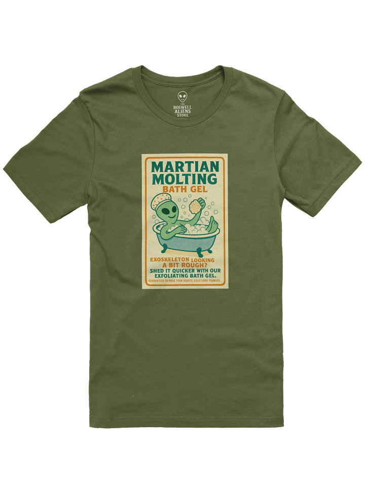 Martian Exfoliating Alien Bath Gel 1950's Retro Poster Unisex T-Shirt product image (73)