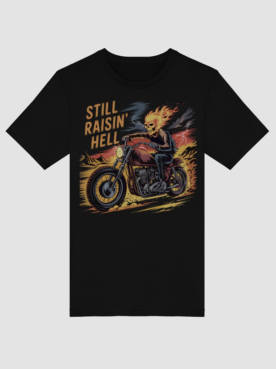 Hell Rider Flaming Skull T-Shirt product image (5)