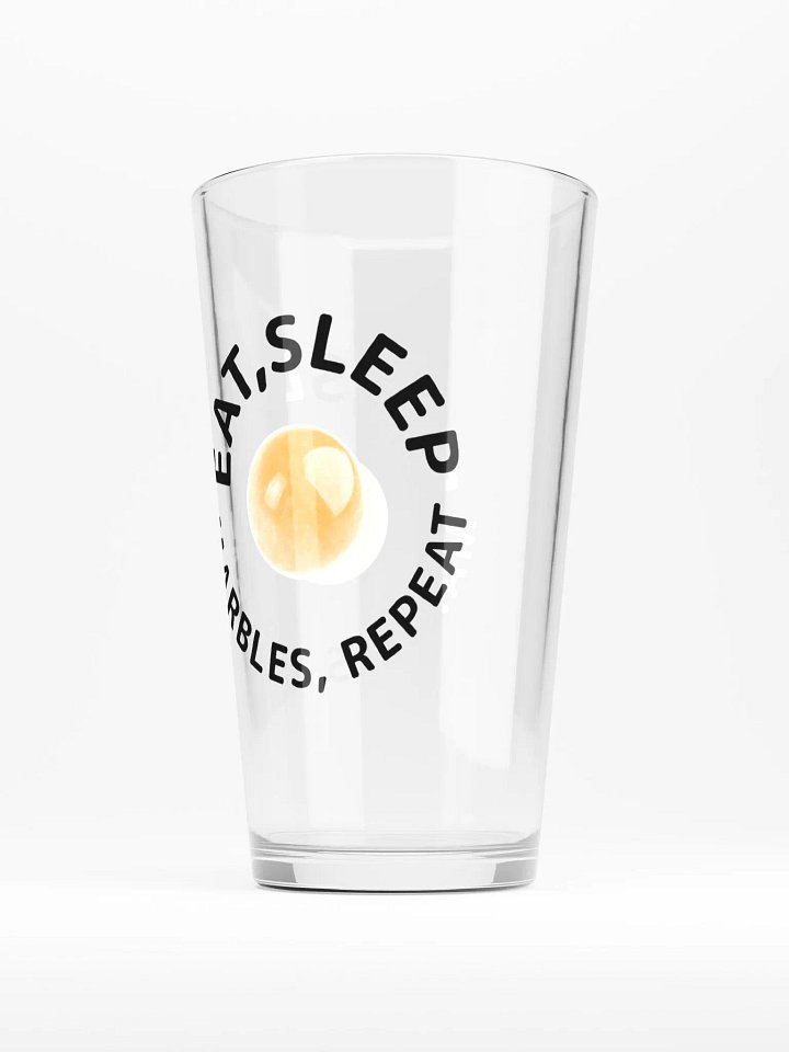 Eat, Sleep, Marbles, Repeat Pint Glass product image (2)