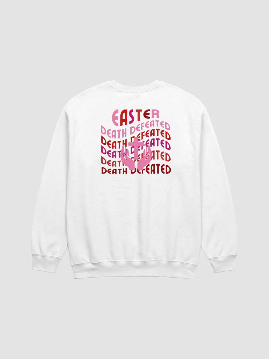 EASTER: Death Defeated Christian Gildan Sweater - Front/Back. product image (4)