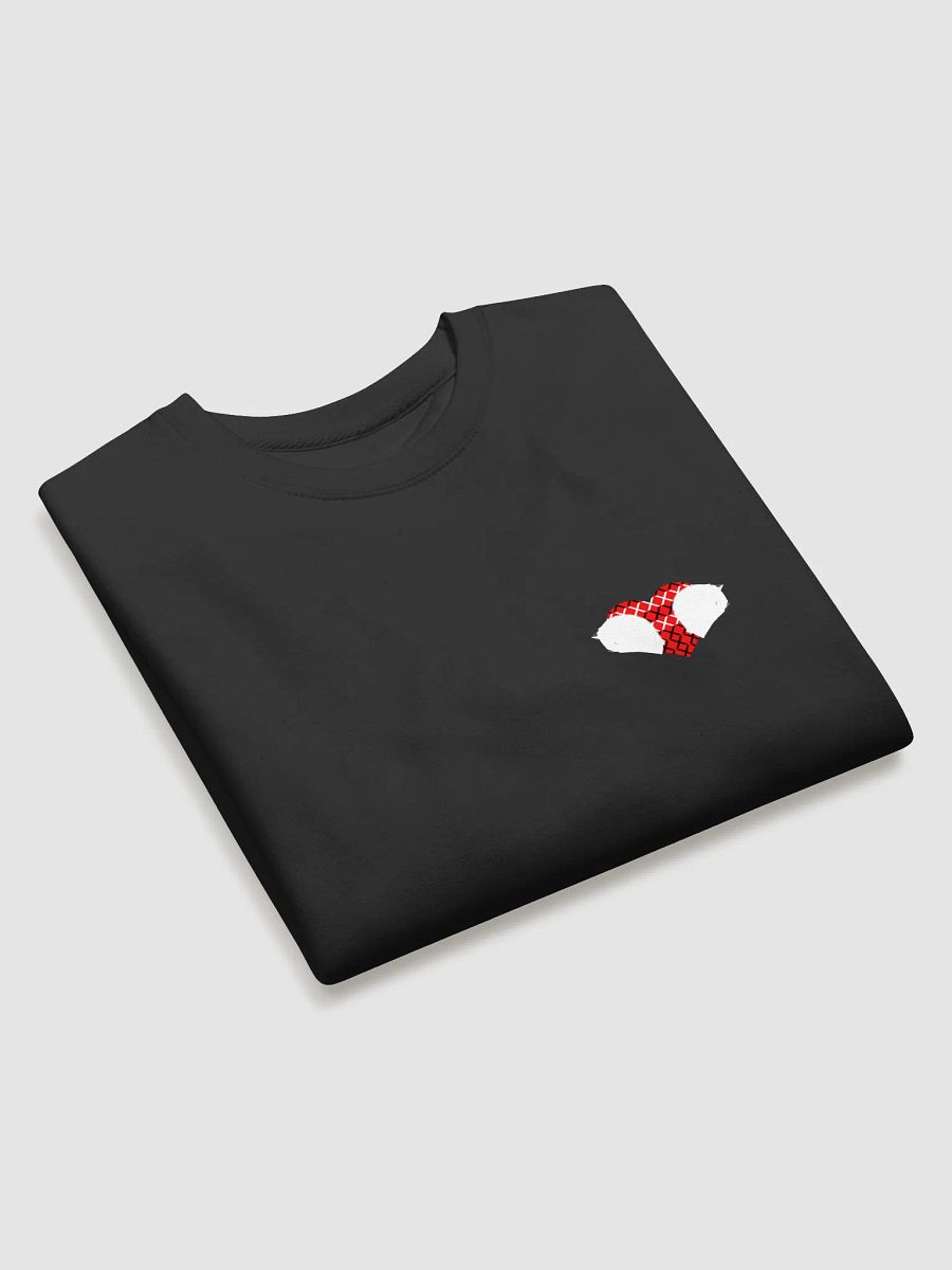 Valentine Matching Road Helmet Heart Crewneck (White-Right) product image (3)