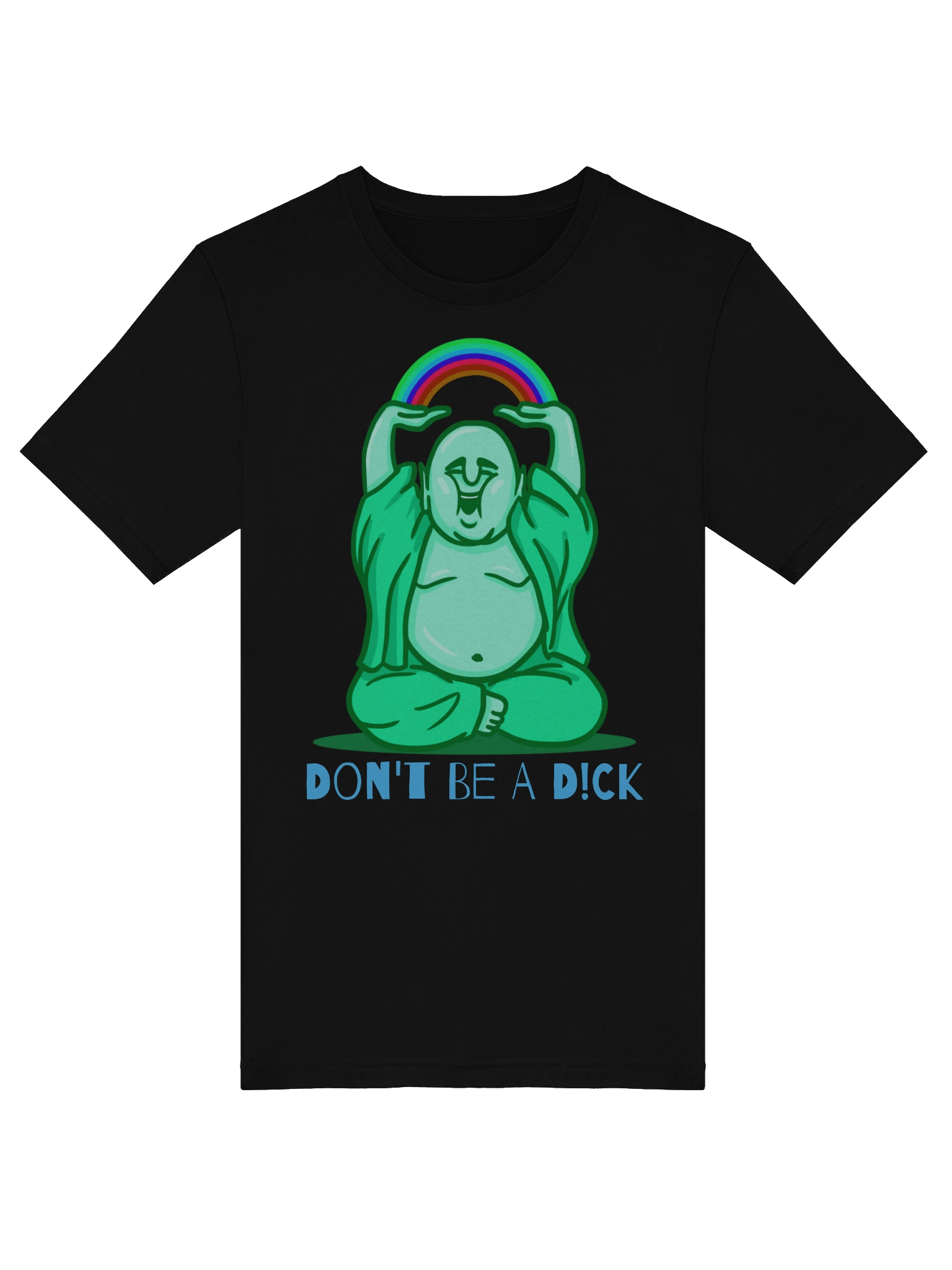 Happy Buddha – Don’t Be a Dick Funny Zen Comfort Tee product image (17)