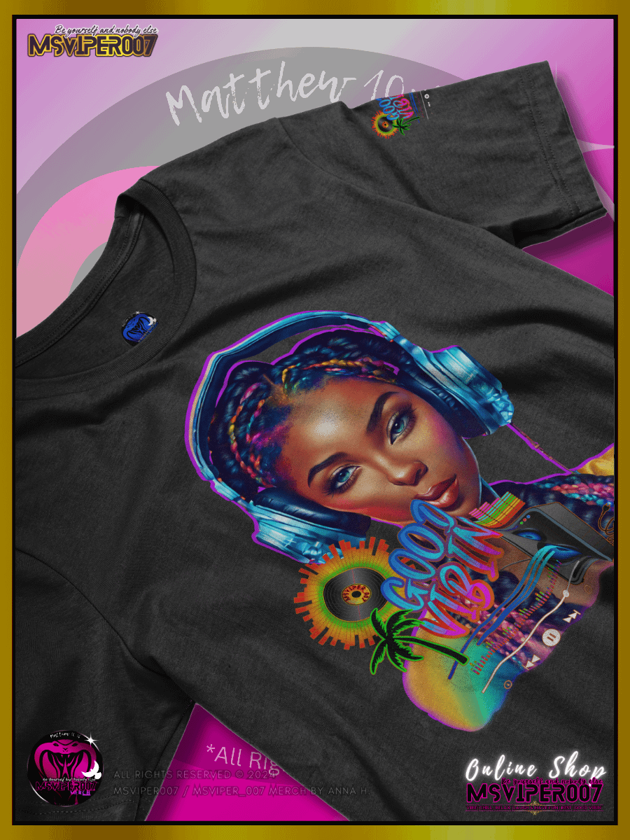 T-Shirt - MsViper007's "Good Vibin' [spectrum - V2]" Cozy Womens T-Shirt By Anna H. product image (2)