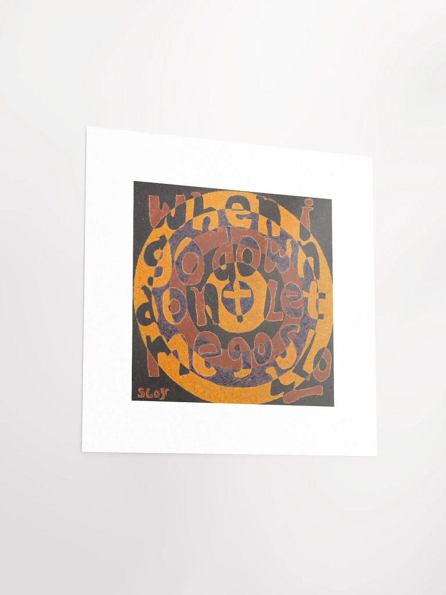 When I Go Down Print product image (4)