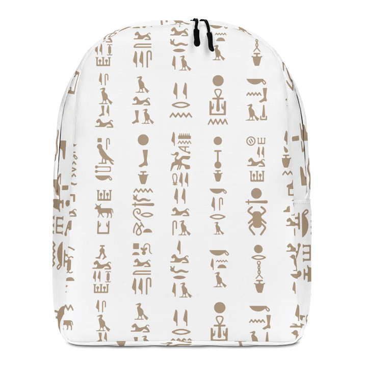 Isis White Hieroglyphs Backpack product image (1)