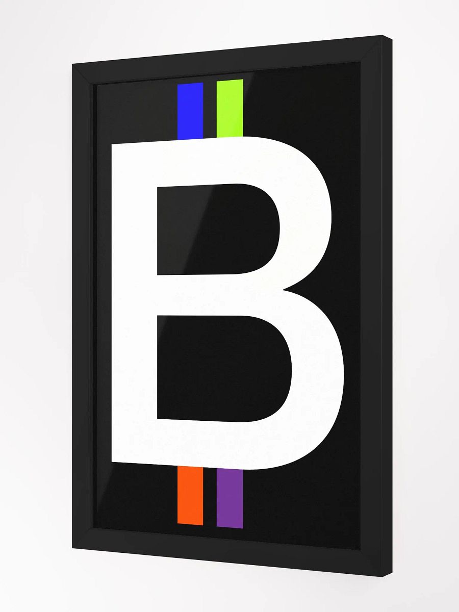 Bitcoin Spectrum (black) [framed] product image (2)
