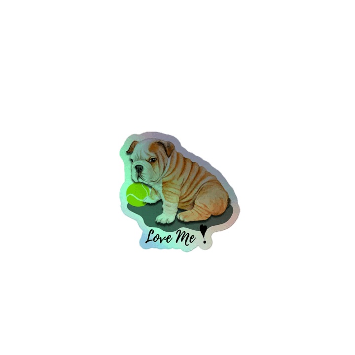 Bulldog Bliss Holographic Sticker Set product image (1)